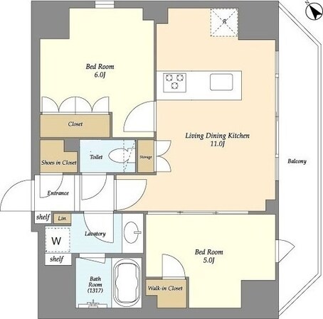 ルジェンテ・バリュ上野根岸の物件間取画像